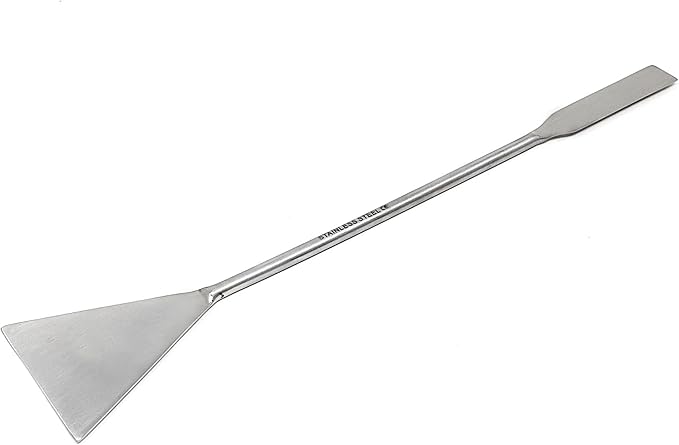 A2Z-Aquascaping Maintenance Tools Accessories,Anti-Rust Stainless Steel Tweezers Scissors Spatula for Aquarium Tank Clean, Fish Tank, Bonsai, Algae Scrapers (12" Substrate Spatula)