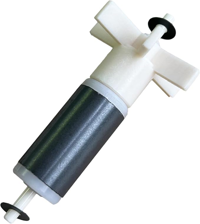 Magnetic Impeller with Straight Fan Blades Replacement Part, Impeller and Shaft Kit for Fluval 104, 105, 204, 205 Canister Filter Series, Aquarium Filter Replacement Impeller Assembly