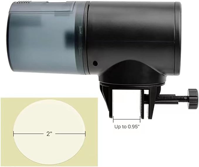 Automatic Fishes Food Dispenser for Aquariums Tanks with Rechargeable Timers Vacation Control Regulable Fishes Food Dispenser