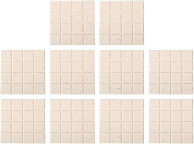 Ipetboom Frag Disks Coral Frag Plugs Support Bases for Fish Tank Aquarium Ceramic Coral Mount Plates 1.96In Square Aquarium Accessories