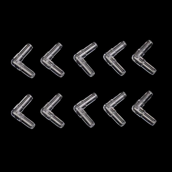 50 Pcs 2 Ways Transparant Aquarium Air Valve Connectors Plastic Inline Splitter Pump Tubing Connectors Fish Tank Pond Air Line Connector for Fish Tank 4MM Airline Tube