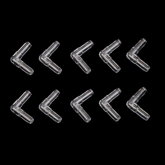 50 Pcs 2 Ways Transparant Aquarium Air Valve Connectors Plastic Inline Splitter Pump Tubing Connectors Fish Tank Pond Air Line Connector for Fish Tank 4MM Airline Tube