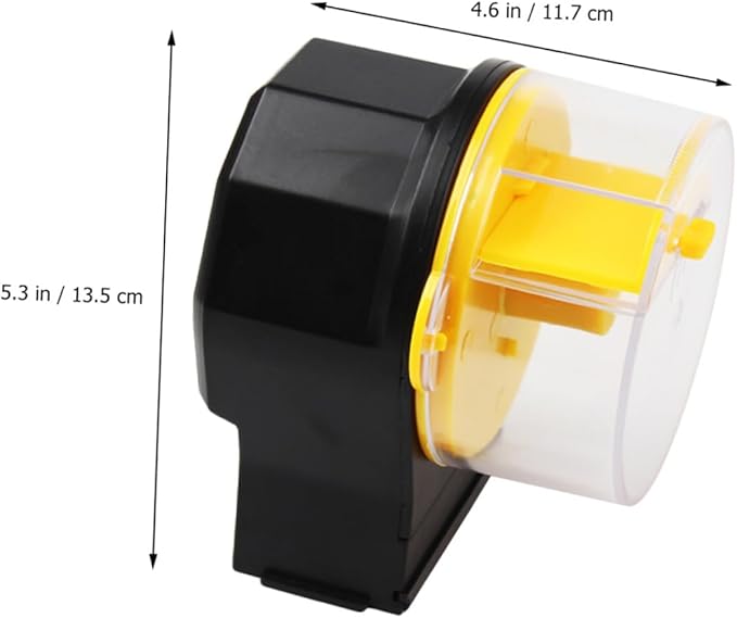 Artibetter Automatic Fish Feeder for Aquarium Small Tank Adjustable Timer Fish Food Vacation Feeder Yellow Without Battery