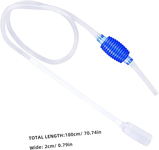 1.7m Aquarium Fish Tank Cleaner Siphon Pump Gravel Water Cleaner Easy-to-use Cleaner Pump for Aquariums Random Color