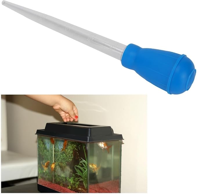 30ml Plastic Aquarium Gravel Cleaner Tool Leak-Proof Design Siphon Dropper for Fish Tank Water Change & Sand Cleaning