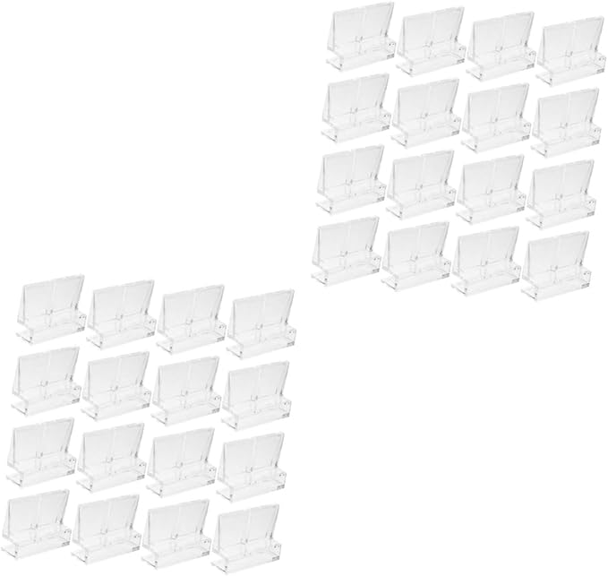 BESPORTBLE 32pcs Acrylic Aquarium Lid Clips Fish Tank Cover Bracket Easy Install Rimless Tank Support High Strength Clips for Fish Aesthetic