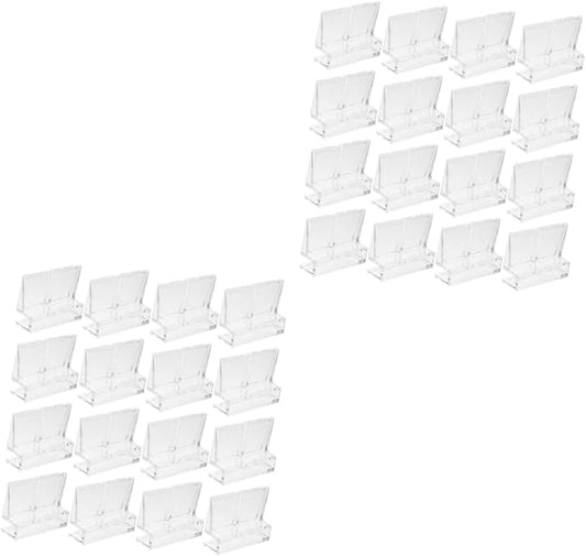 BESPORTBLE 32pcs Acrylic Aquarium Lid Clips Fish Tank Cover Bracket Easy Install Rimless Tank Support High Strength Clips for Fish Aesthetic