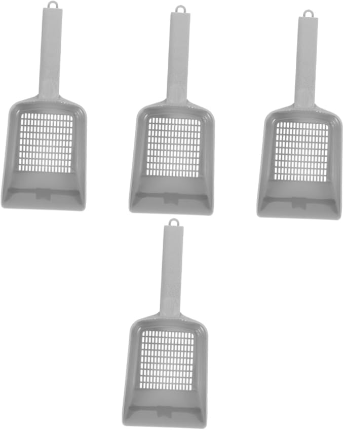 balacoo 4pcs Fish Tank Water and Sand Shovel Tools Fish Tanks Plastic Fish Tank Shovel Fish Tank Shoveling Tool Soil Drilling Tool Fish Tank Spade Hand Shovel Aquarium, Greyx4pcs