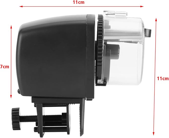 Tyenaza Automatic Fish Feeder, Electronic Fish Feeder with Digital LCD Dispenser Timer Automatic Aquarium Tank Food Feeding Machine