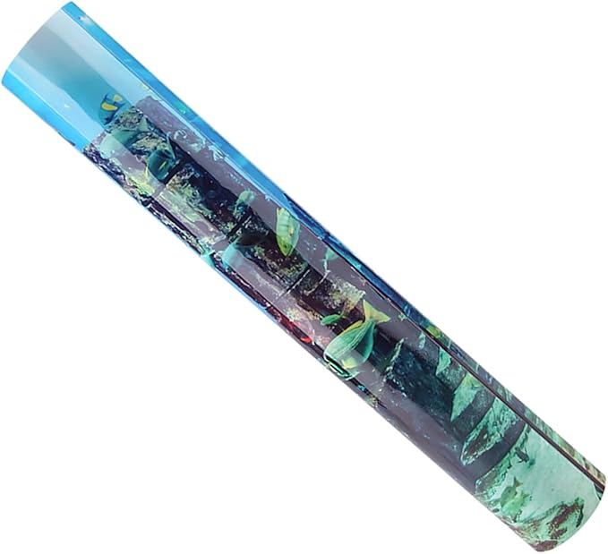 ZJchao PVC Aquarium Background 61 x 30 cm – High-Definition Fish Wallpaper for Freshwater & Saltwater Tanks, & Bubble-, Compatible with Standard Aquarium Sizes