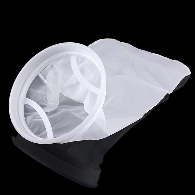 Filter Socks for Extra Fine Mesh 7 Inch by 17 Inch Long Premium Aquarium Nylon Filter Bags with Rings