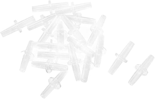 uxcell Plastic Aquarium Air Tube Pipe Pump Valve Connector Tubing 20Pcs Clear