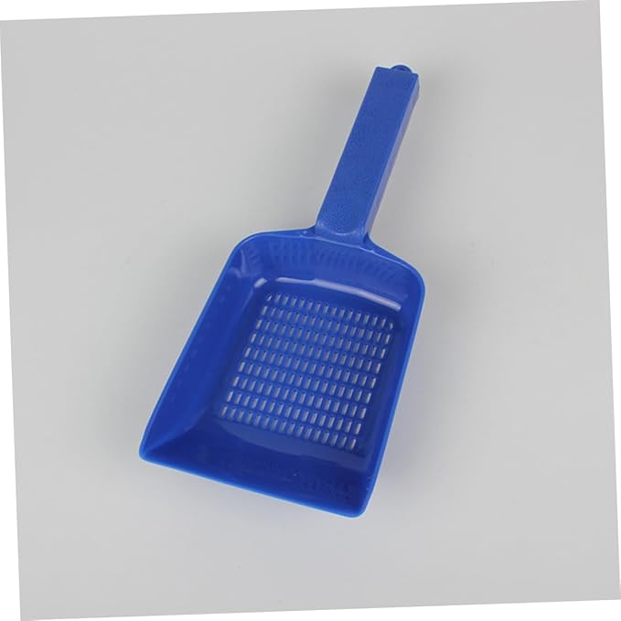GANAZONO Water Leakage Sand Shovel for Fish Tank Blue Aquatic for Sifting and Waste Removal for Aquarium Maintenance and Landscaping