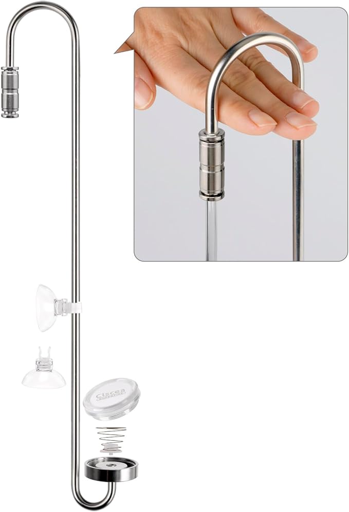 Aquarium Stainless Steel CO2 Diffuser Widen Hook, DCW300-40