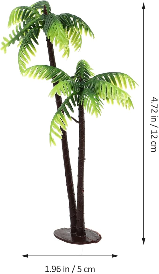 BESPORTBLE 3 Pcs Artificial Coconut Tree - Plants for Fish Tank, Fake Palm Trees Aquarium Fish Tank Micro Landscape Scenery Decoration