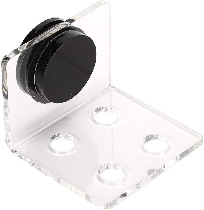 Fish Acrylic Bracket Base, Aquarium Rack Bracket Transparent Bracket Holder Frag Plugs Rack Suction Cup(4Holes)
