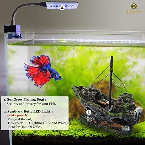 SunGrow Shipwreck for Betta Fish