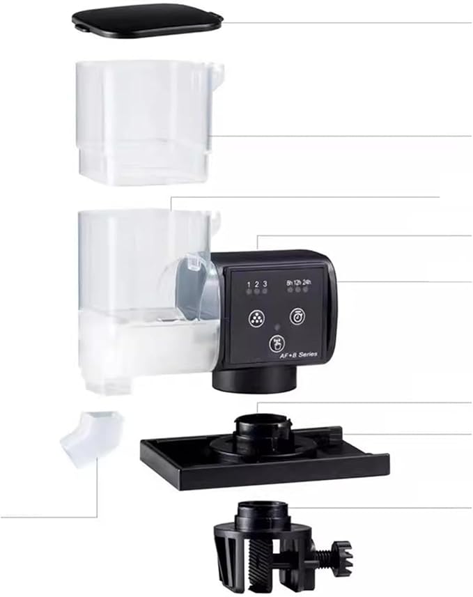 Fish Feeder | Automatic Smart Waterproof,Aquarium Automatic Feeder,for Betta Turtle Pellet Vacation Weekend Day Traveling Pond