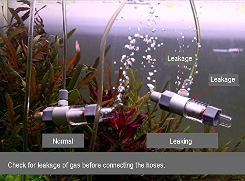 QANVEE Inline CO2 Atomizer Diffuser Aquarium Planted Tanks Aquascape (M1 (12/16MM))