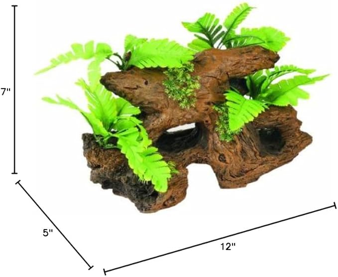 Marina Naturals Malaysian Driftwood with Plants, Large