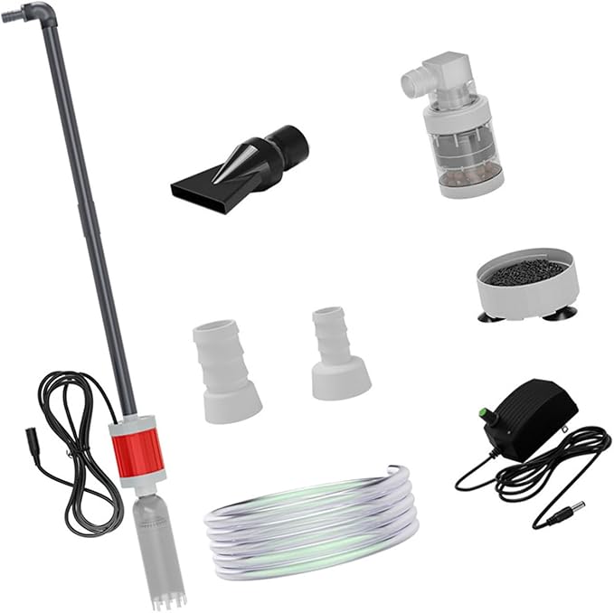 Water Change Aquarium Gravels Systems for Sand Maintenance and Water Circulations Control Multifunctional Aquarium Press Type Waste Suction