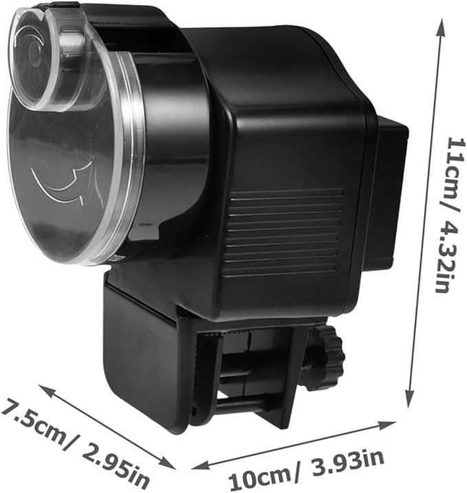 Automatic Fish Feeder for Aquarium Tank Large-Capacity Feeding Tool Fish Food Timer Dispenser Suitable for Vacation and Turtle Feeding