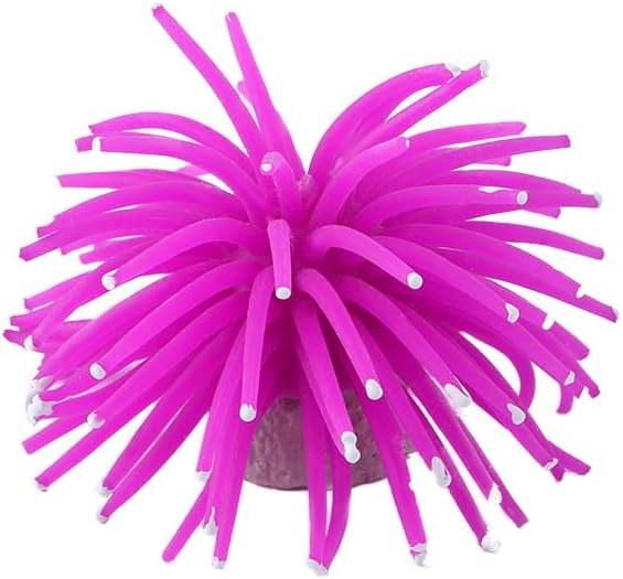 Artificial Coral 1Pcs Aquarium Coral Decor for Fish Tank,Artificial Coral Plant, Faux Coral Ornaments,Aquatic Sea Plants 6 Colors(Purple)