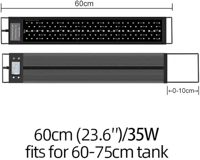 EverGrow Fish Tank LED Aquarium Light RGB 24/7 Timer Full Spectrum Marine for 30"-36" Tank