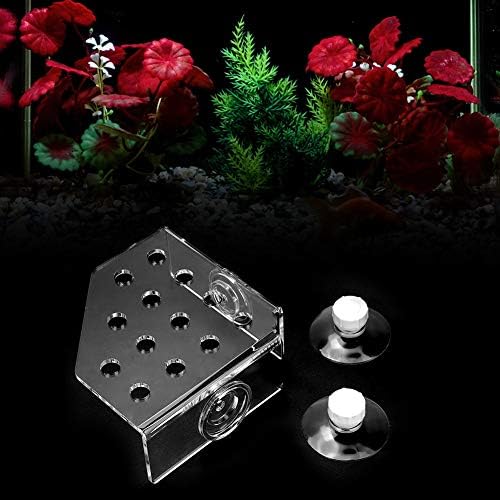 TOPINCN Aquarium Reef Holder, Acrylic Coral Frag Rack Bracket Plant Holder for Fish Aquarium Supplies Holder Aquarium with Suction Cup
