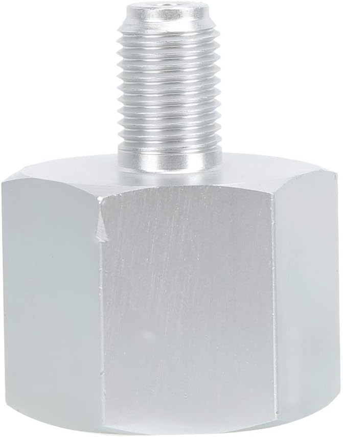Aluminum CO2 Cylinder Adapter, 3/8 to CGA320 Regulator Adapter, Pneumatics Connector Fitting Converter Accessories for Homebrew Beer Aquarium (3/8 to W21.8)