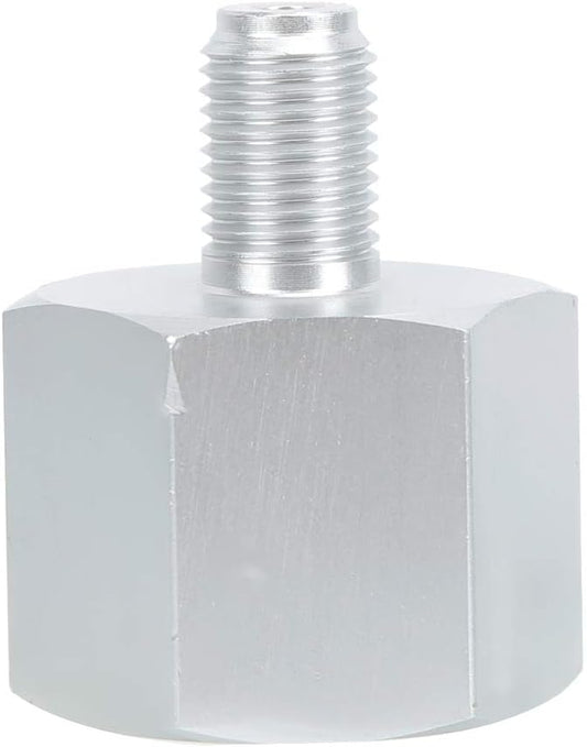 Aluminum CO2 Cylinder Adapter, 3/8 to CGA320 Regulator Adapter, Pneumatics Connector Fitting Converter Accessories for Homebrew Beer Aquarium (3/8 to W21.8)