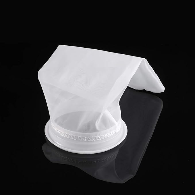 4 Inch Filter Socks 200 Micron Aquarium Nylon Filter Bags 4 in By 10 in Long Fish for Tank Filter Accessories Aquarium Heater Light Thermometers Gravel Sand Decorations