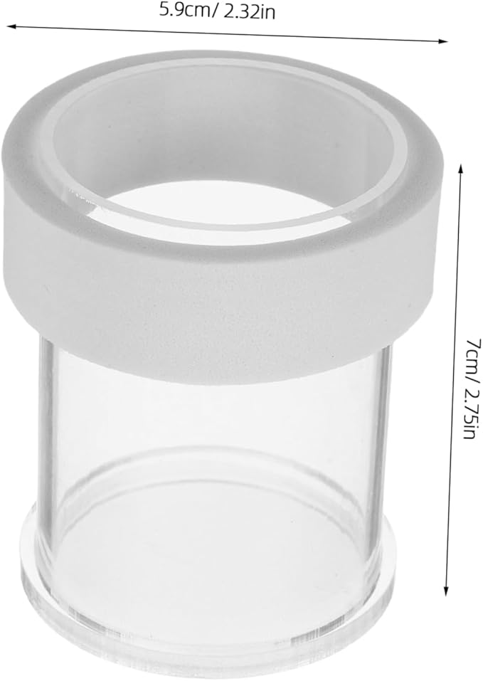 TOYANDONA Acrylic Fish Tank Feeder Dish Floating Feeding Bowl for Guppies and Fish Semi Automatic Portion Control Aquarium Accessories