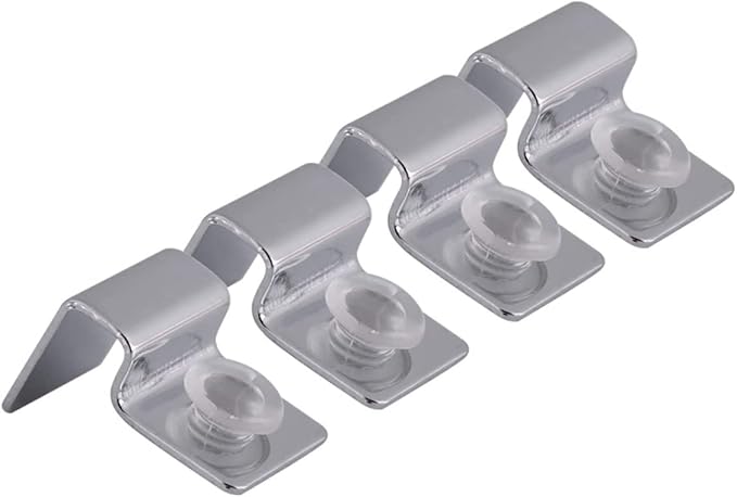 Ipetboom 2sets 6mm Aquarium Clips for Glass Cover Fish Tank Acrylic Clips Tank Lid Support Holders 4pcs*2