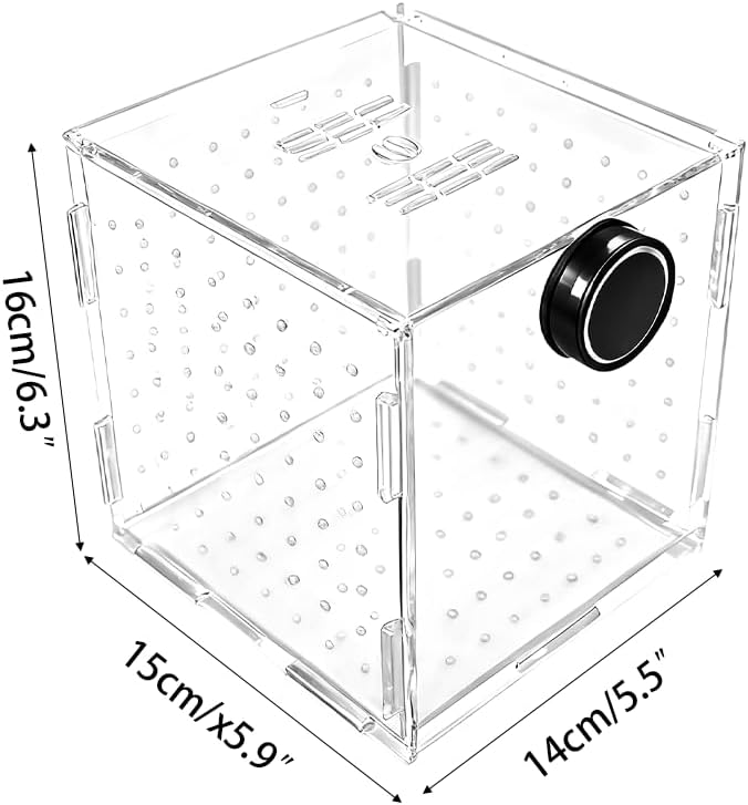 Fish Breeding Box, Acrylic Fish Isolation Container Aquariums Incubator with Magnetic Fixing for Fishes Shrimps
