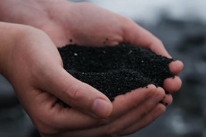 Real Lava Sand - Screened, Washed, Dried and Sanitized - Great for Heating Pads, Cooling Pads, Crafts, and Aquariums (40 lb Box)