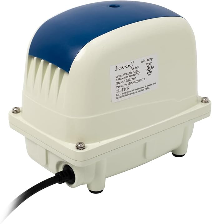 JECOD PA-60 ECO Air Pump for Fish Pond, 65L/min