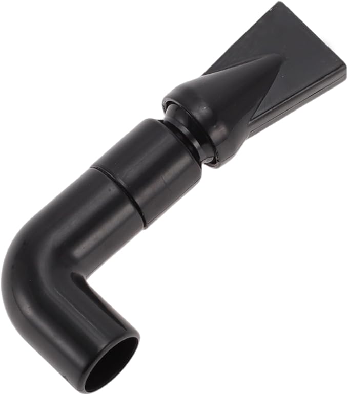 Aquarium Nozzle, Aquarium Pump Duckbill Nozzle, Plastic Fish Tank Duckbill Tube for Aquarium, 0.59" OD Water Inlet, Black