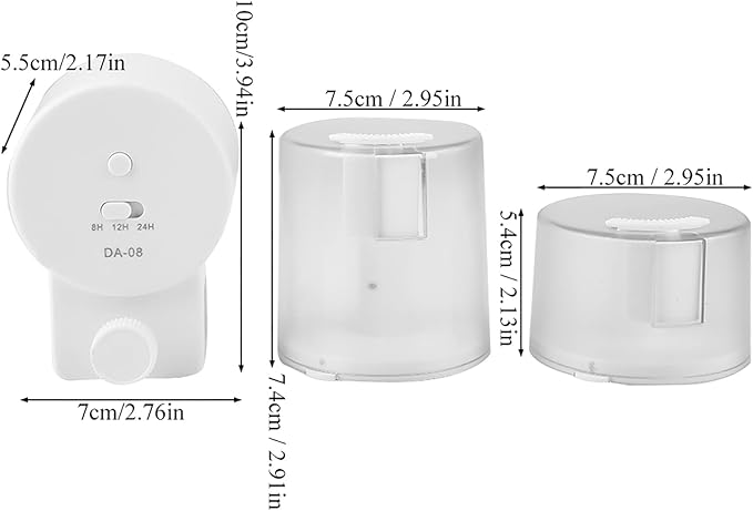 Automatic Fish Feeder | 12 / 24H Timer & Adjustable Portion for Aquarium | 60g / 100g Food Box | Sturdy Plastic Design for Fish/Turtles/Frogs