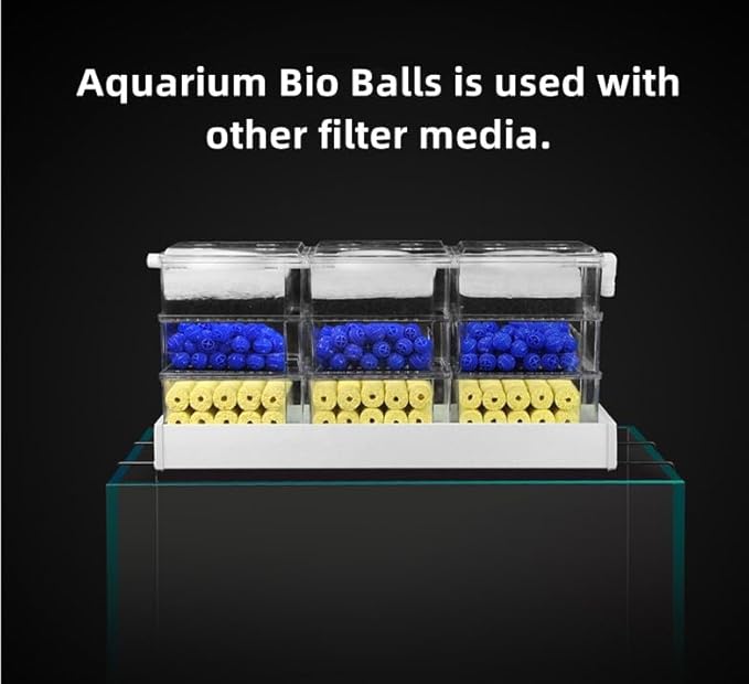 Balls Filter Media, Aquarium Filter Ball 500ml Reusable Freshwater Seawater for Aquarium and Pond Filter Media