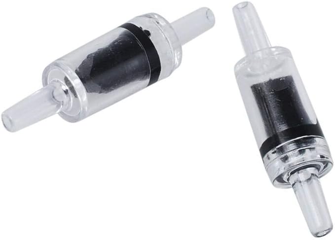 Aquarium Check Valves - 16pcs One Way Air Pump Valves Non-Return for 3/16 inch Fish Tank Aerator Airline Tubing Accessories Pipe Fitting Clear