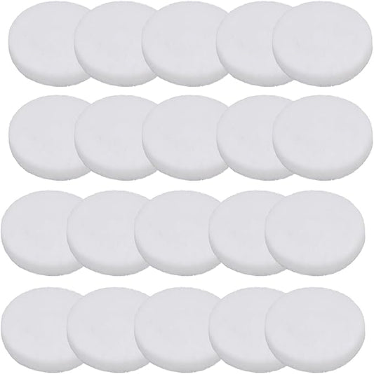 Tinoaly 20pcs Water Filter Polishing Pads for Fluval Fx4 Fx5 Fx6, 7.09x0.87in Fiber Fine Aquarium Water Pad Canister Filter Media Practical Replacement Parts and Accessories(White)