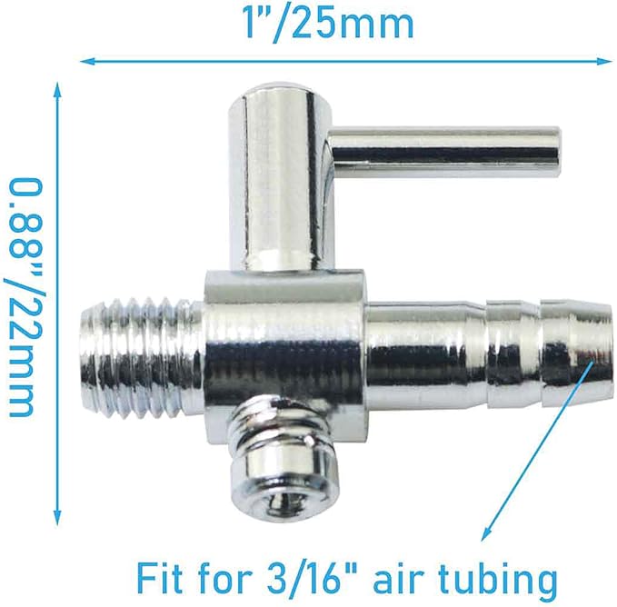 12PCS Aquarium Air Distributor Threaded 1 Way Aquarium Oxygen Booster Pump Accessory Air Volume Adjustment Valve Diverter Aquarium Air Flow Control Valve for Hydroponics Fish Farming