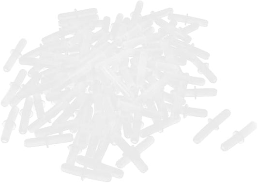 uxcell Aquarium Air Line 5mm Tubing 2 Way Straight Joint Connector 100pcs