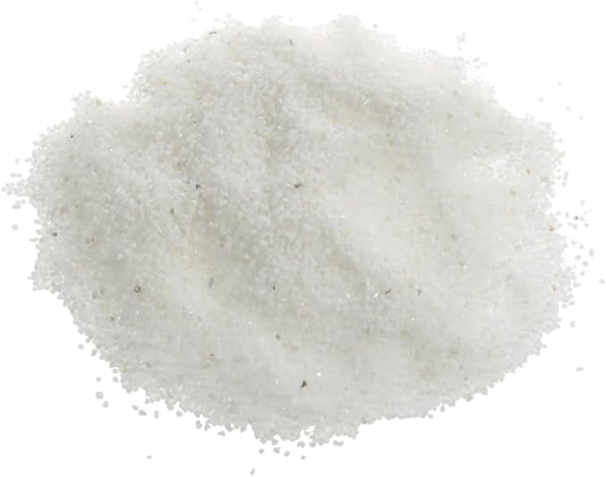 LIOOBO 500g Pure White Sand Natural Quartz Aquarium Bottom for Fish Tank Decor