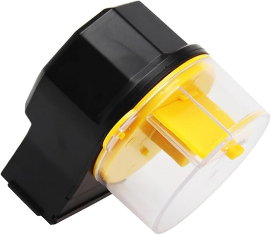 BESPORTBLE Automatic Fish Feeder for Aquarium Adjustable Feeding Timer Vacation Fish Food Dispenser Yellow Without Battery