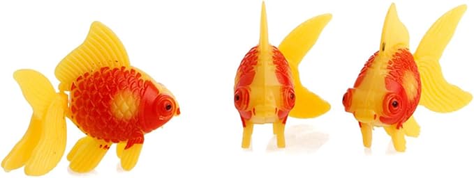3 Pack Plastic Artificial Moving Fish Fish Ornament Small Fishes Decorations for Aquarium Fish for Tank Toxic Aquarium Heater Light Thermometers Gravel Pump Sand Decorations