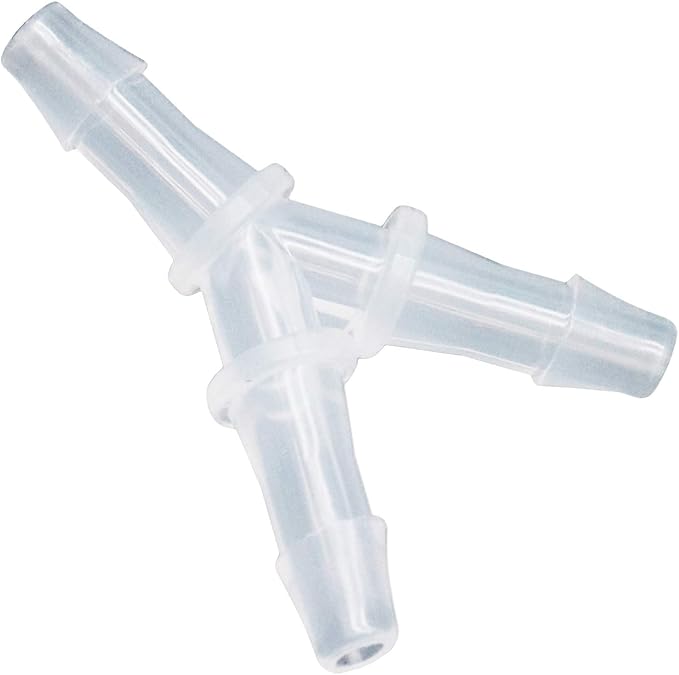 Xiaoyztan 6 Pcs Y-Type Aquarium Air Tubing Splitter Connectors Polypropylene Equal Barb Air Pump Accessories