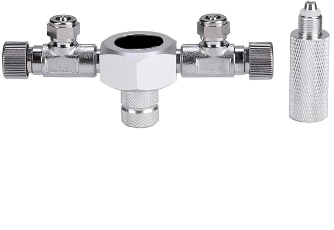 Zerodis CO2 Splitter Multi Ways Distributor CO2 Multi Pass Splitter Aquarium Regulator CO2 Splitter Valve for Fish (2 Ways)