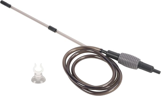 Zerodis Aquarium Gravel Cleaner, New Quick Water Changer with Air Pressing Button Fish Sand Cleaner Kit Fish Water Changer Siphon PVC Easy to Install Aquarium